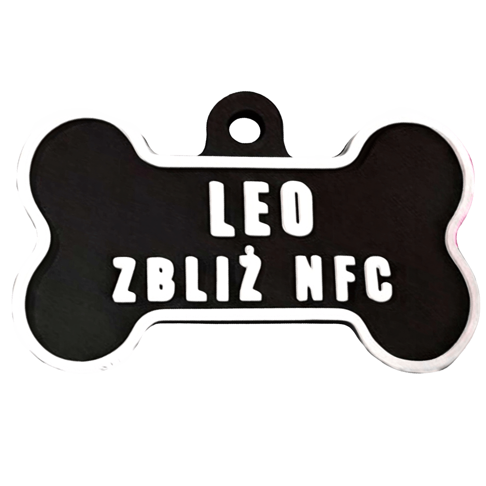 Pawcop Bone Black (İsim Yazılı)